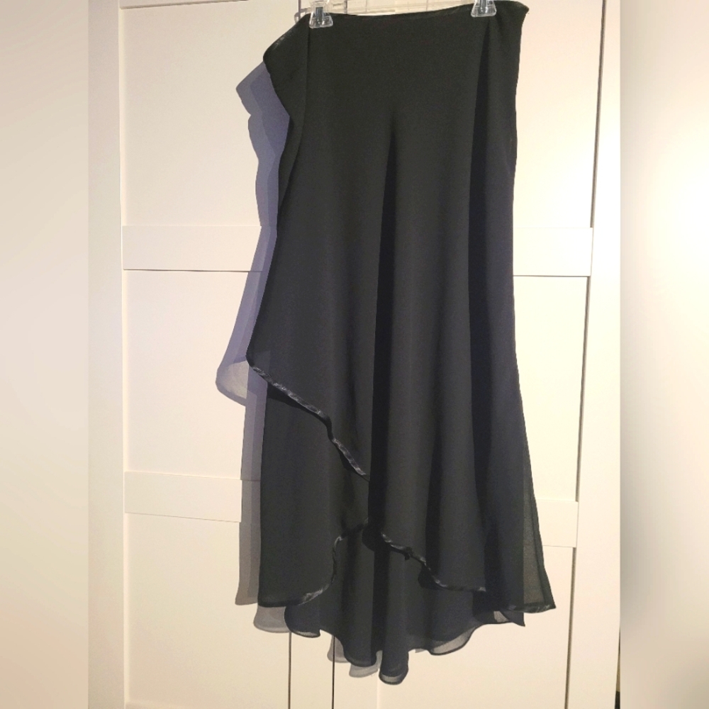 Addition Elle (Penningtons) Elegant Black Women's Sleaveless Top & Skirt Set
